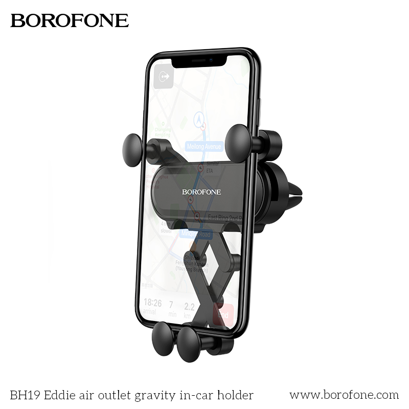 BOROFONE BH19 Eddie gravity air-vent car holder NZ 3